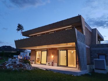 Haus mit LED Beleuchtung
